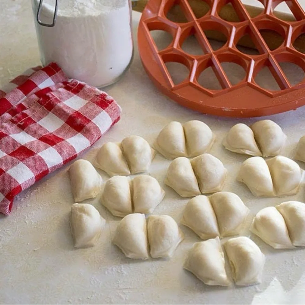 Hunky Bills Bright Orange Multi-Dumpling/Pierogi mold-‎ Small